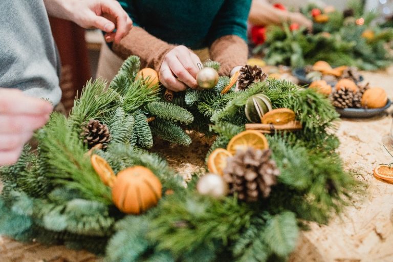 Adornos naturales de Navidad